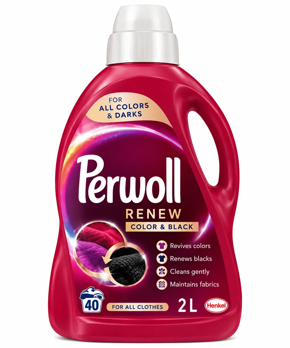 Perwoll Renew Universal – Рідина для прання кольорових і чорних тканин 2 L