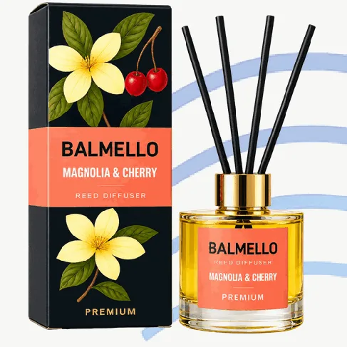 BALMELLO Çubuklu Oda Kokusu 120 ml – Manolya & Kiraz