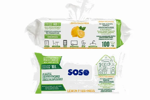 SOSO Limon Yüzey Temizleme Mendilleri 100 adet