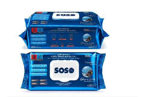 SOSO Ocean Breeze Yüzey Temizleme Mendilleri 100 adet